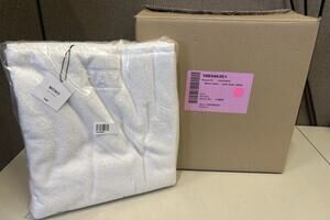 HAY Mono Towel Bath Sheet White 100% Cotton NEW